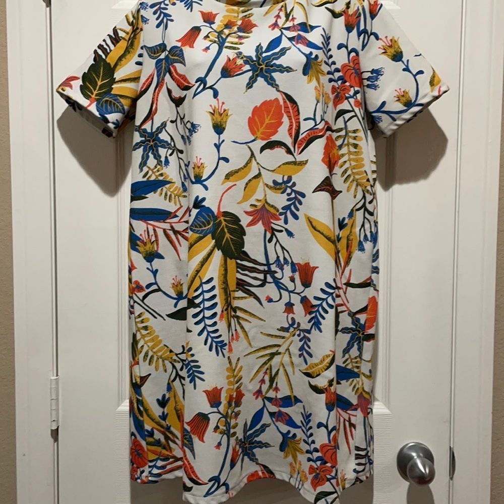 𝅺ZARA Mini Boho Dress Sz L